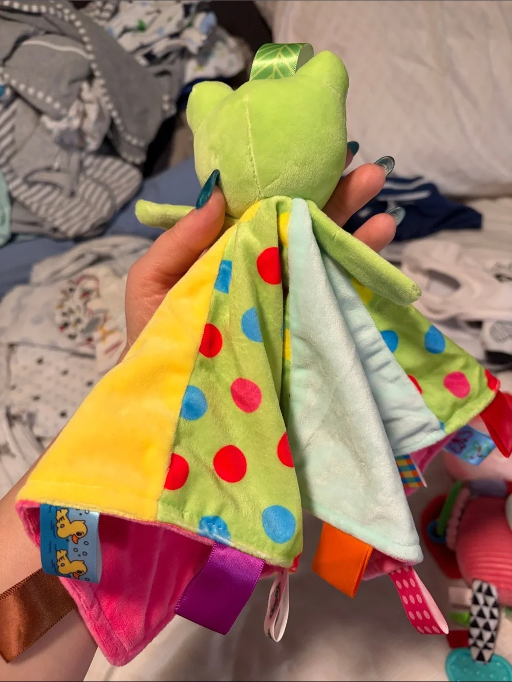 3 Baby Girl Sensory Toys Rattles Teethers